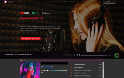 Akustic Online Music Radio Template