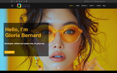 JL Personal Portfolio CV vCard, Resume Joomla6 Theme