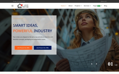 JL Tectonic Industry and for Architecture Joomla6 Theme 