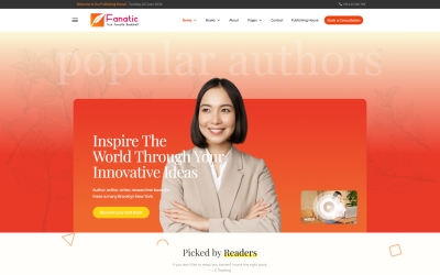 JL Fanatic Authors, and Bookstores Template