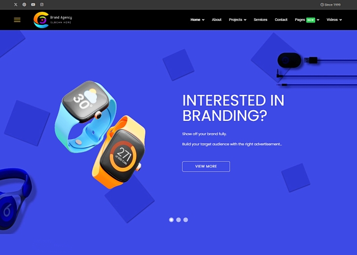 Colibric Brand Portfolio and Marketing Template