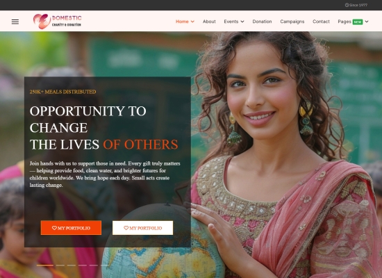 JL Domestic Charity and Donation Theme