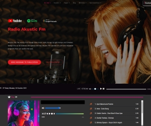 Akustic Online Music Radio Template