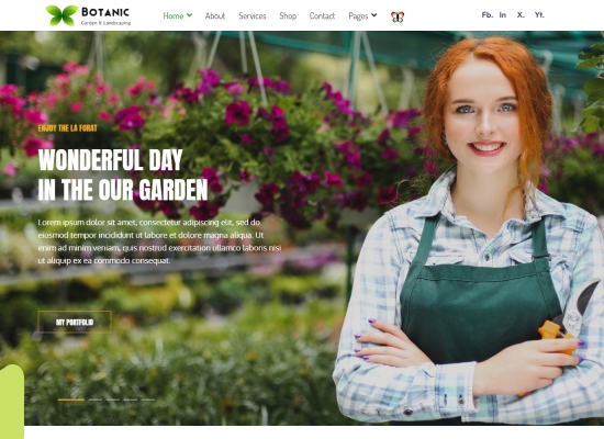 Botanic Garden and Landscape Template