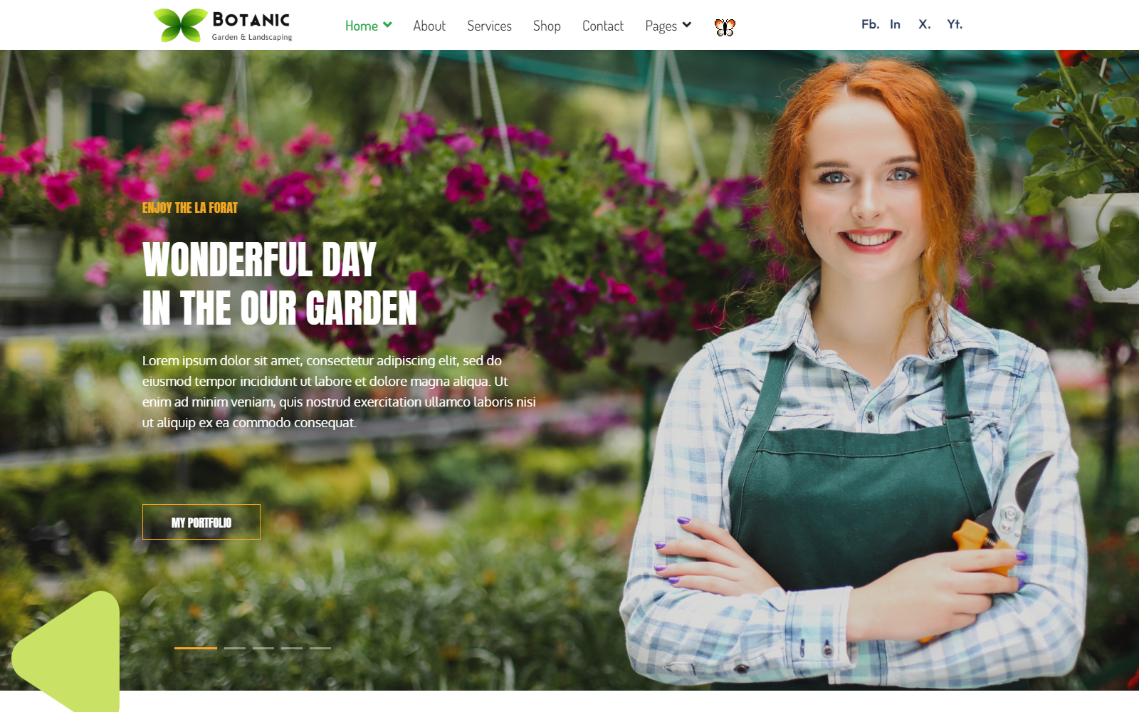 The Landshaper Gardening, Lawn &amp; Landscaping Joomla 5 Template